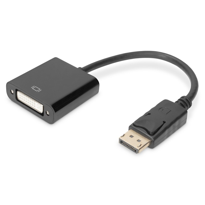 DIGITUS DisplayPort Adapter/Konverter,DP-DVI (24+5) St/Bu, 0.15m